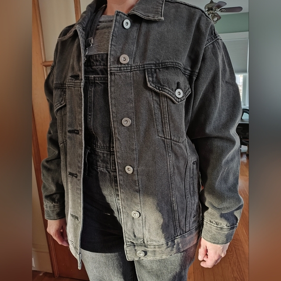 Dark Grey Jean Jacket - Picture 4 of 5